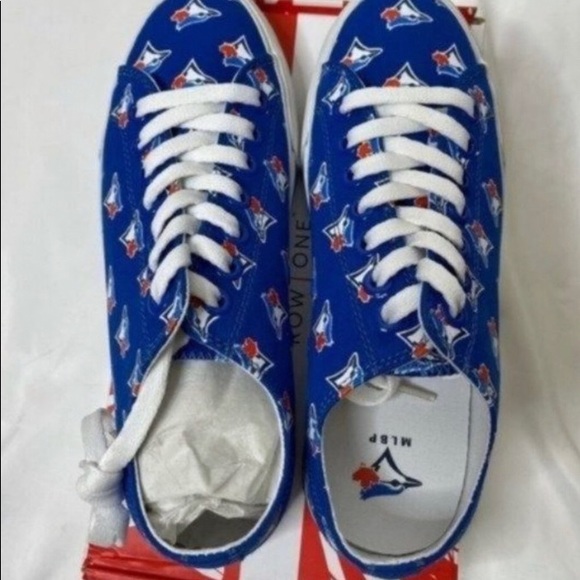 🔥FIRST PLACE JAYS 50% OFF!🔥 Unisex Toronto Blue Jays Row One Victory Sneakers - Picture 3 of 6